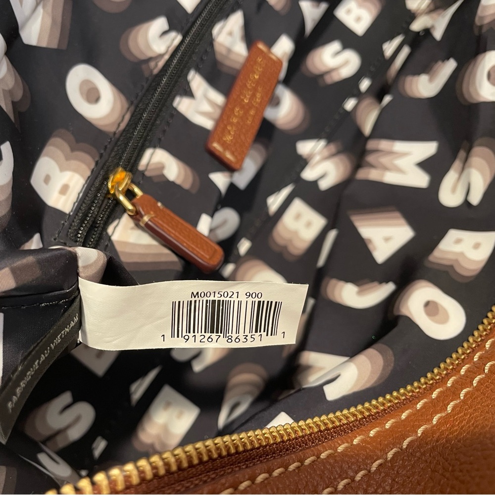 Marc Jacobs Brown Leather Satchel with Gold Accents - Picture 6 of 6